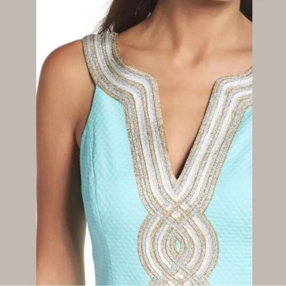 Lilly Pulitzer Dresses Lilly Pulitzer Valli Shift Dress Serene Blue Sz 2 - Picture 4 of 8